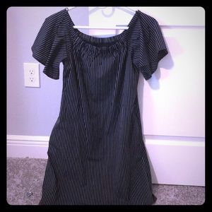 Adorable off shoulder striped dress